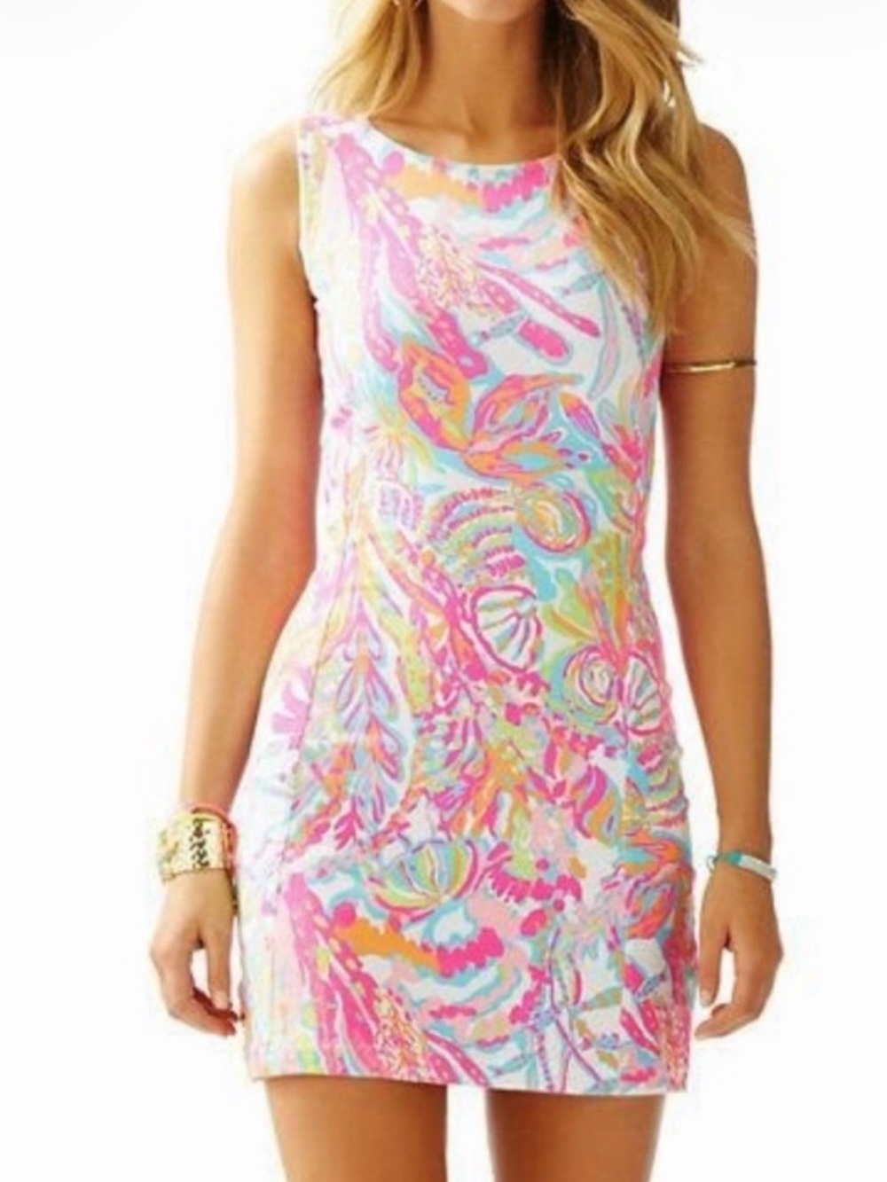 LILLY PULITZER Whiting Shift Mini Dress in Scuba To Cuba Size X Small